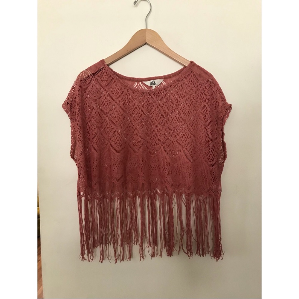 Crochet Fringe Crop Top